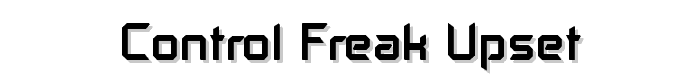 Control Freak Upset font